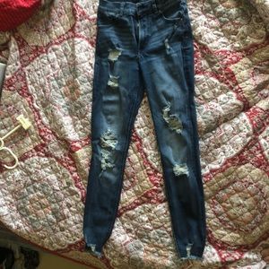 express jeans distressed size 0R